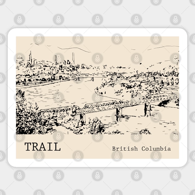 Trail British Columbia Sticker by Lakeric